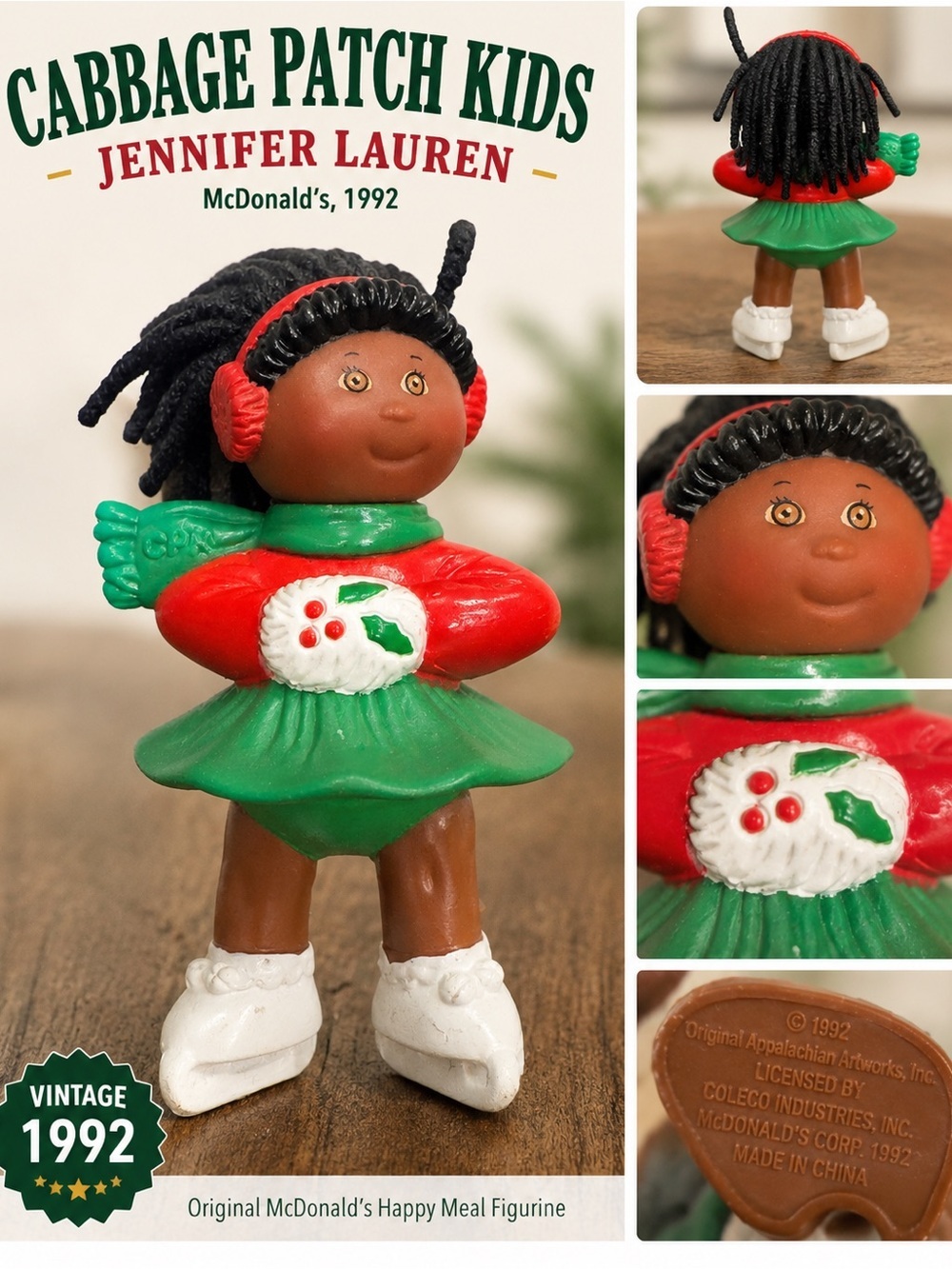 1992 Cabbage Patch Kids "Jennifer Lauren" figurine originally McDonald's